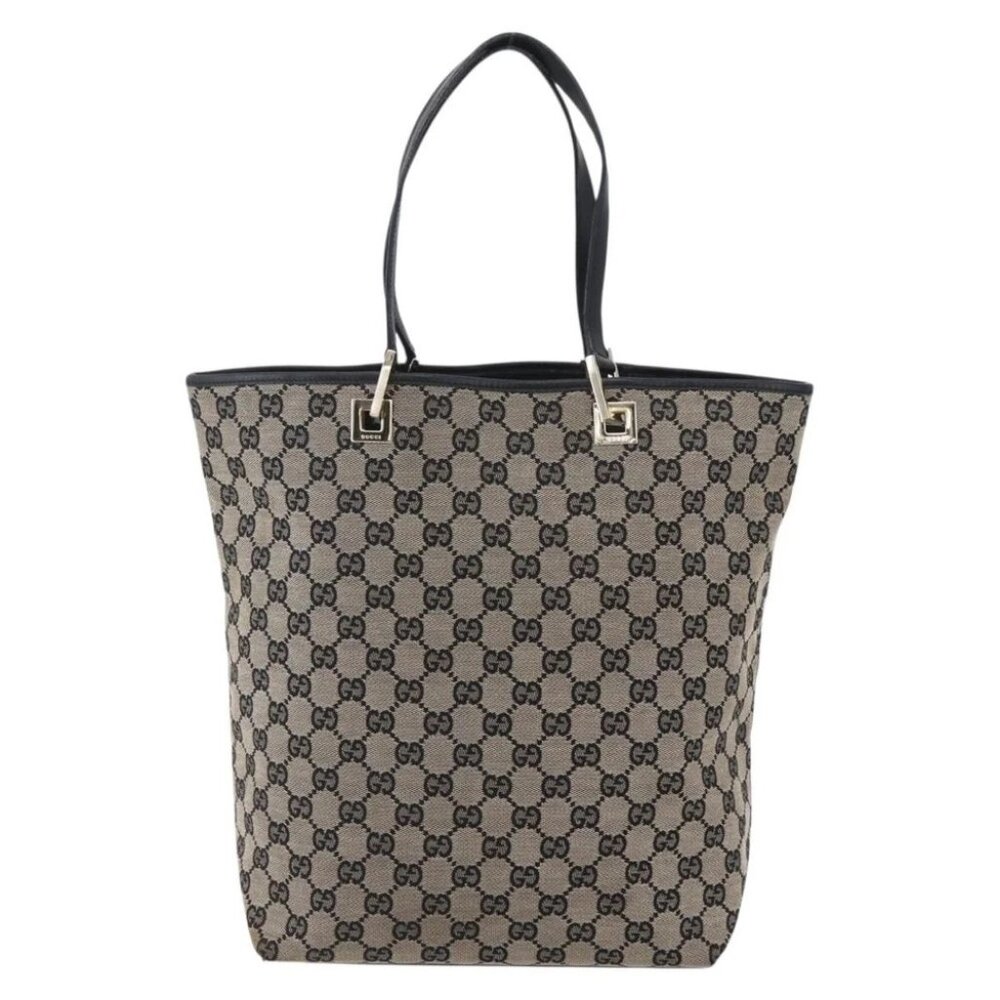 GUCCI GG Canvas Tote Bag Beige Gold - Picture 1 of 15